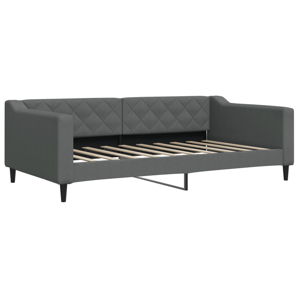 daybed 100x190 cm stof mørkegrå