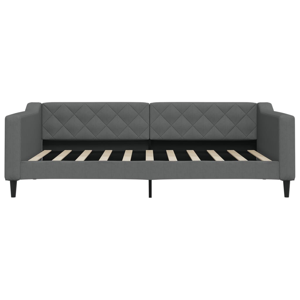 daybed 100x190 cm stof mørkegrå