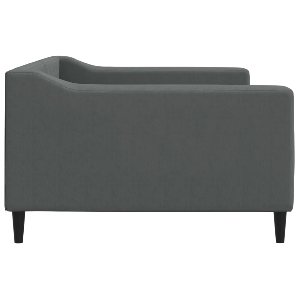 daybed 100x190 cm stof mørkegrå