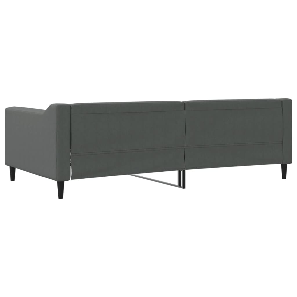 daybed 100x190 cm stof mørkegrå