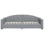 daybed 80x200 cm stof lysegrå