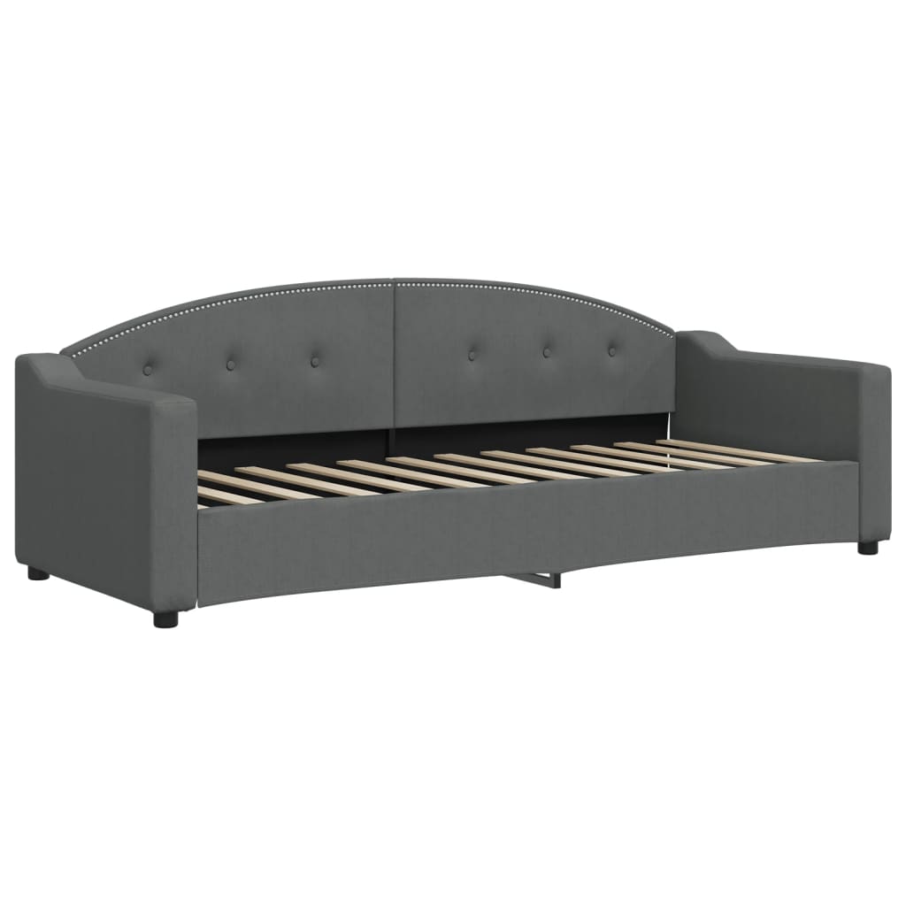 daybed 80x200 cm stof mørkegrå
