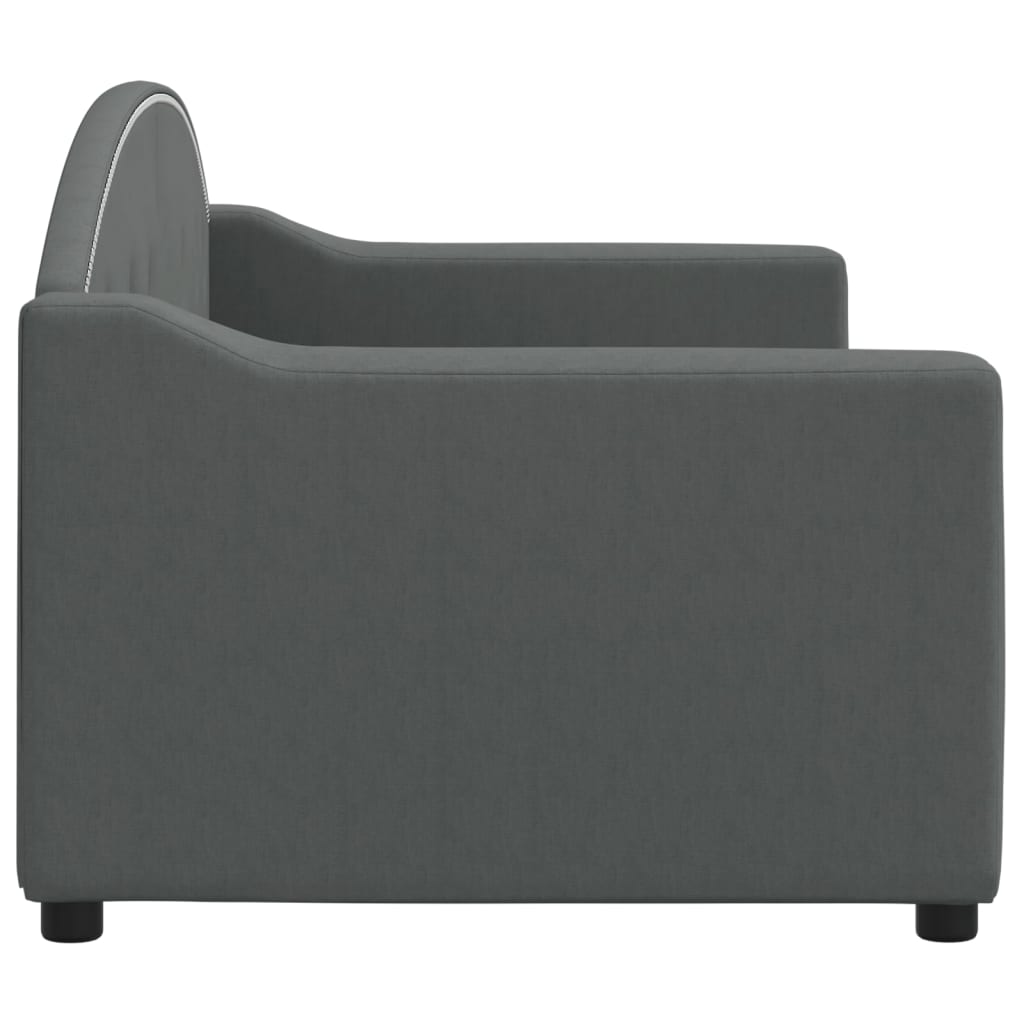daybed 80x200 cm stof mørkegrå