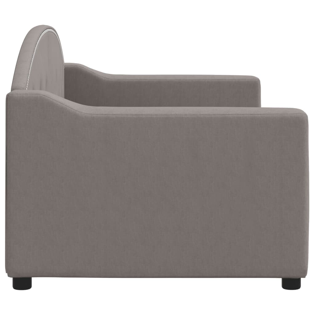 daybed 80x200 cm stof gråbrun