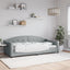 daybed 90x200 cm stof lysegrå