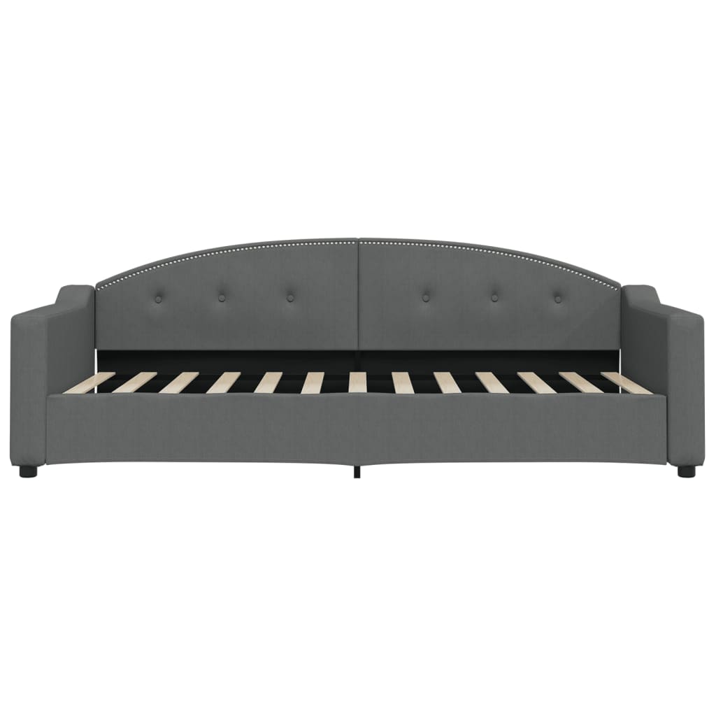 daybed 90x200 cm stof mørkegrå