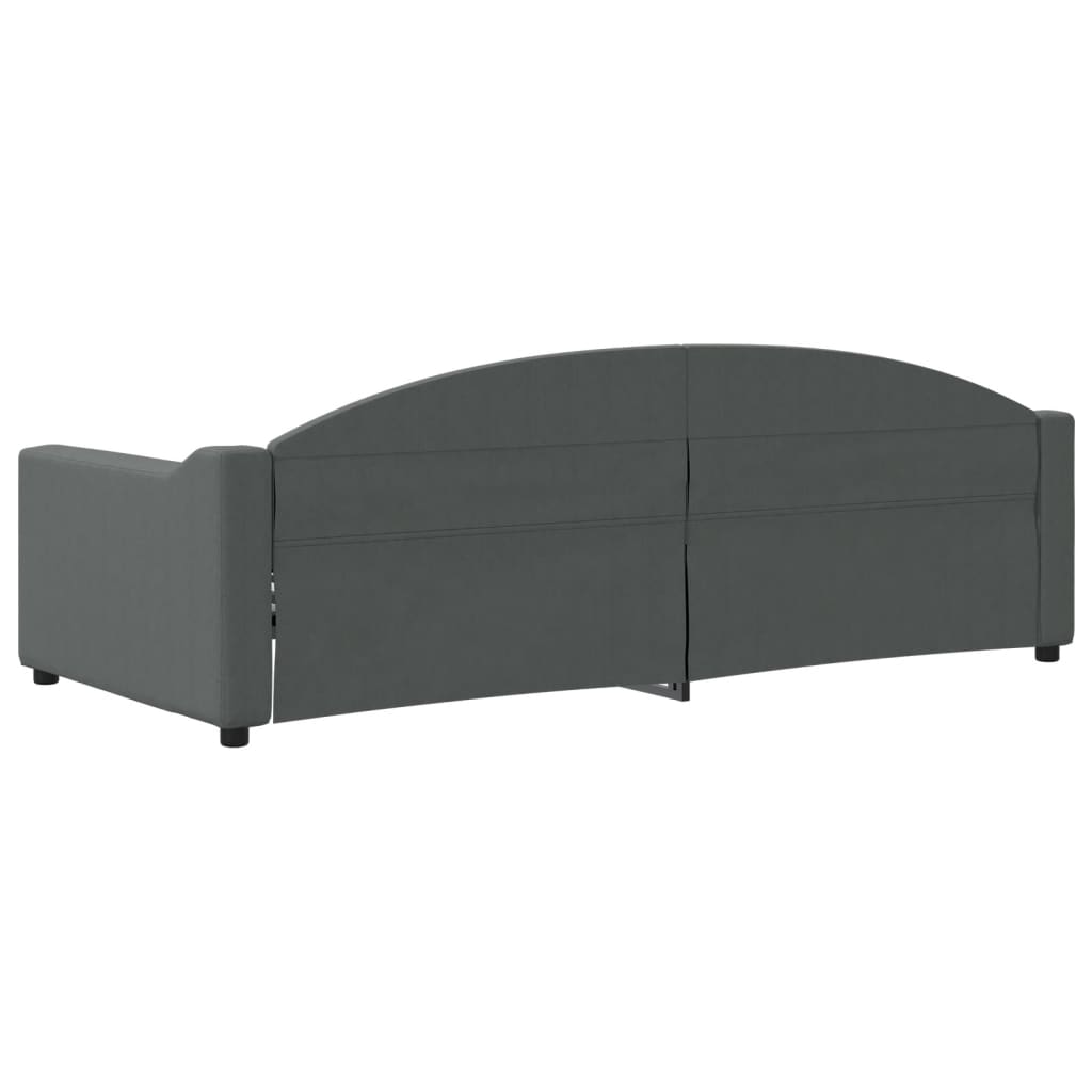 daybed 90x200 cm stof mørkegrå