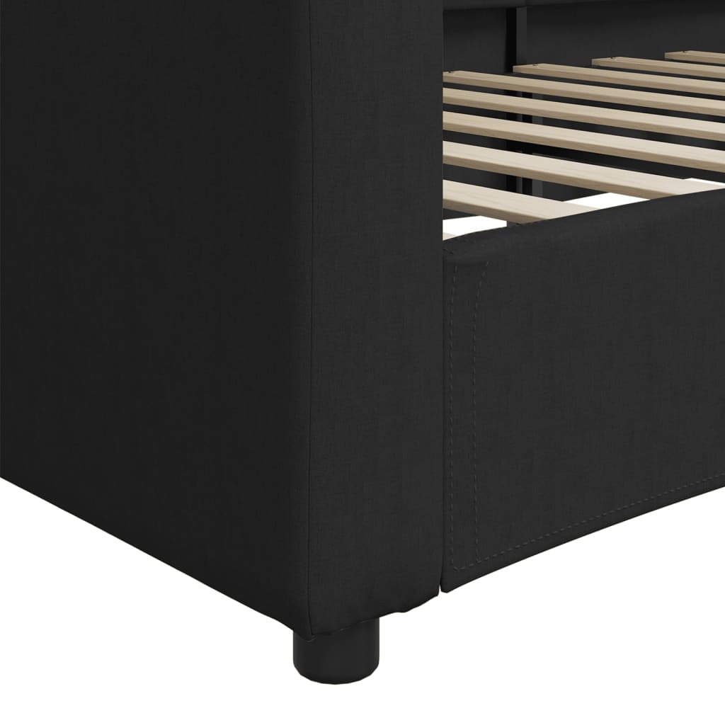 daybed 90x200 cm stof sort