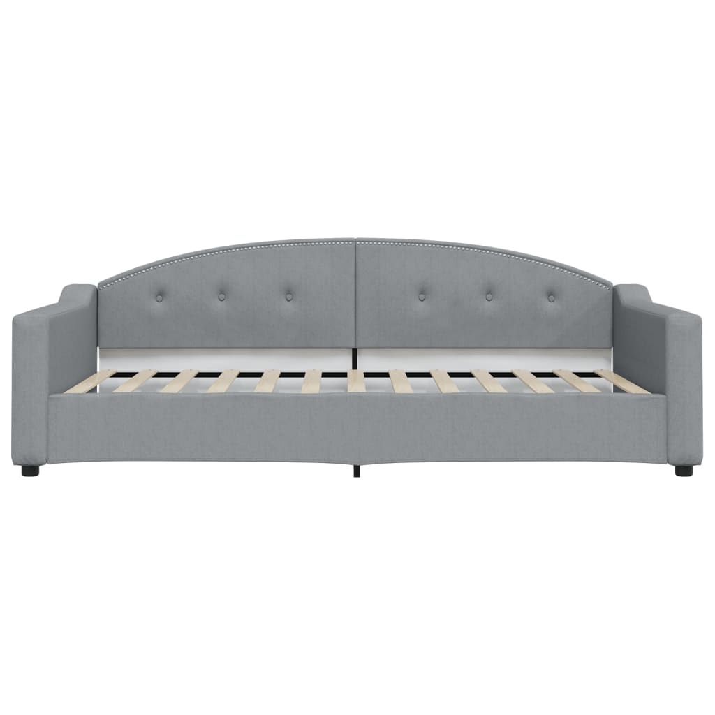 daybed 100x200 cm stof lysegrå