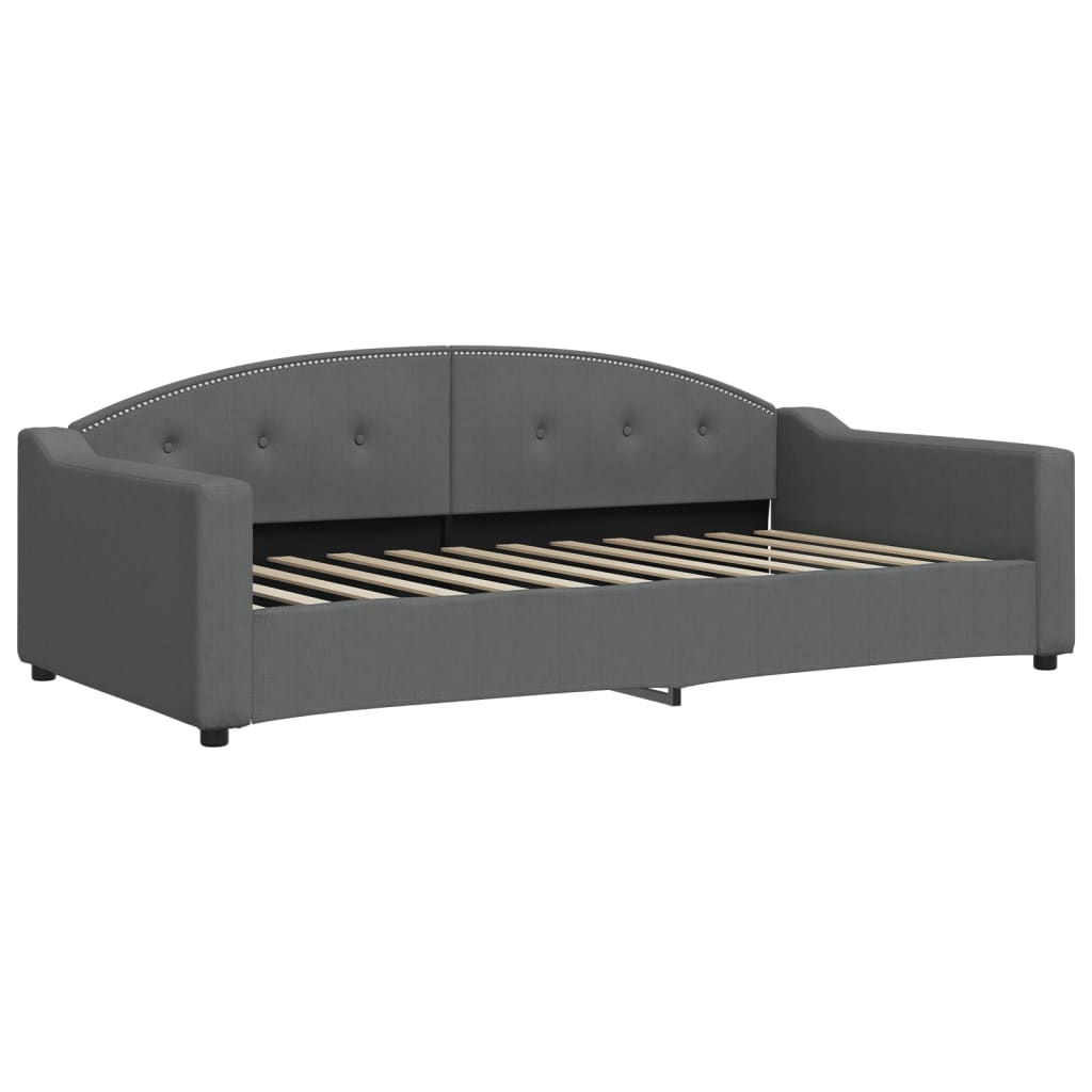 daybed 100x200 cm stof mørkegrå
