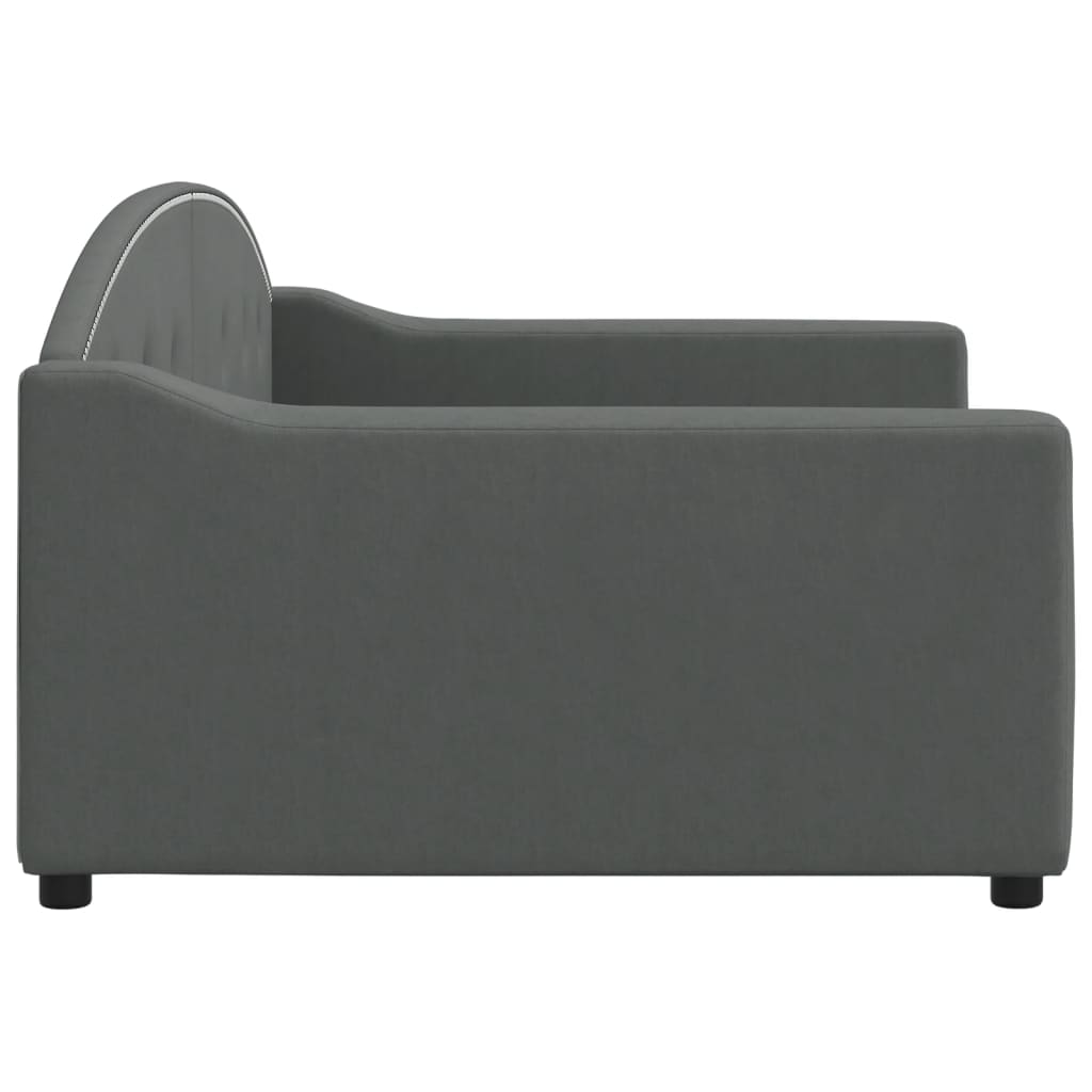 daybed 100x200 cm stof mørkegrå