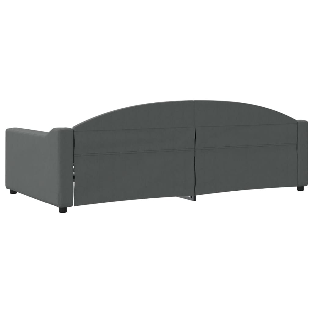 daybed 100x200 cm stof mørkegrå