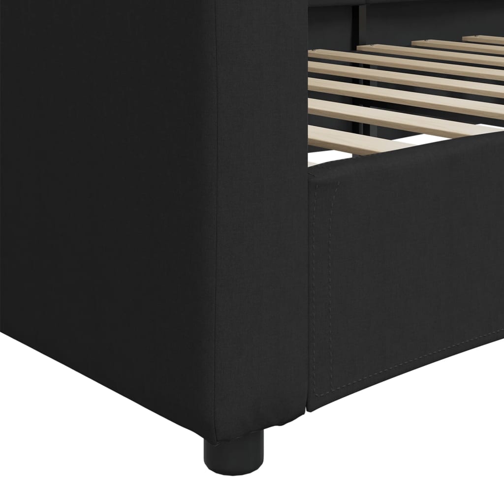 daybed 100x200 cm stof sort