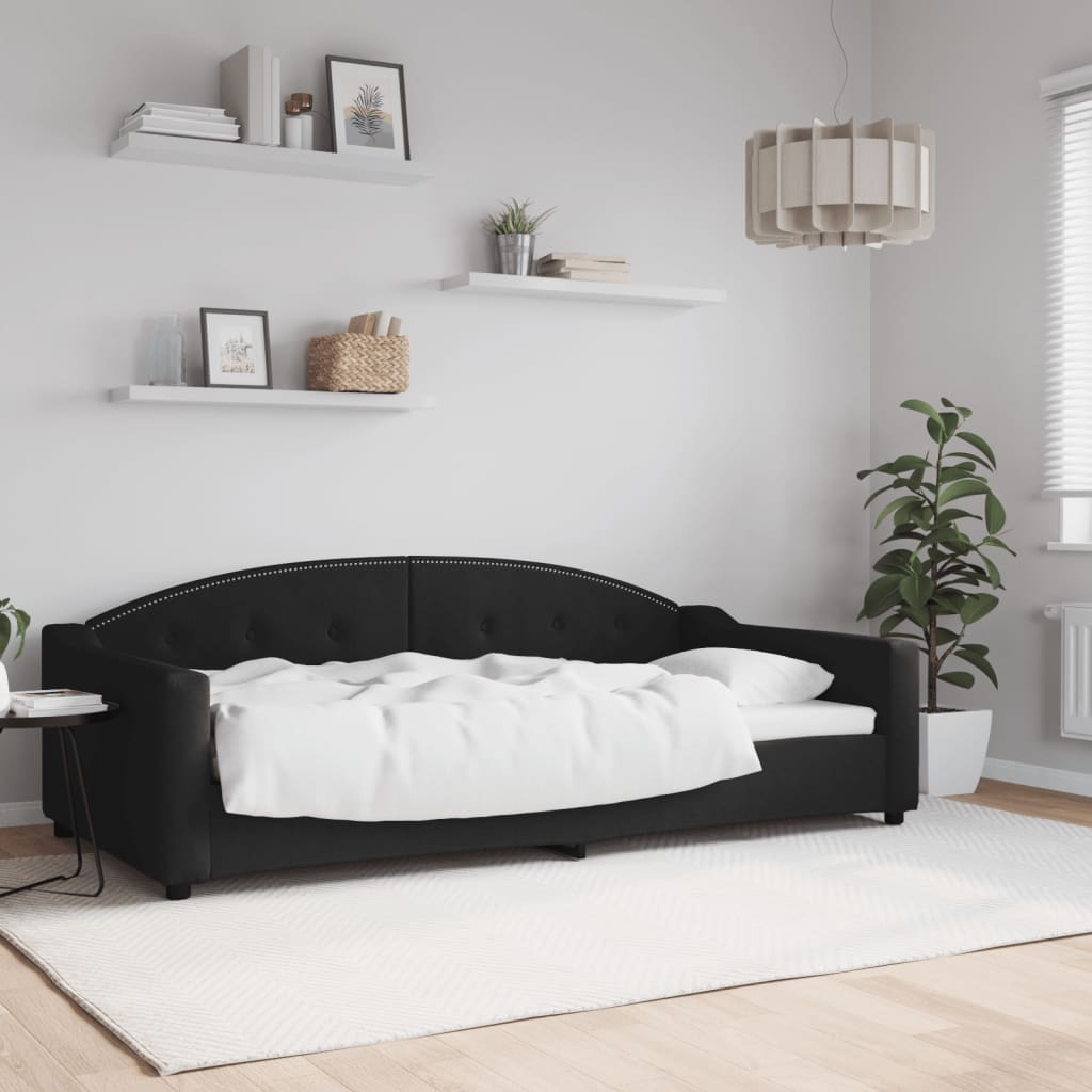 daybed 100x200 cm stof sort