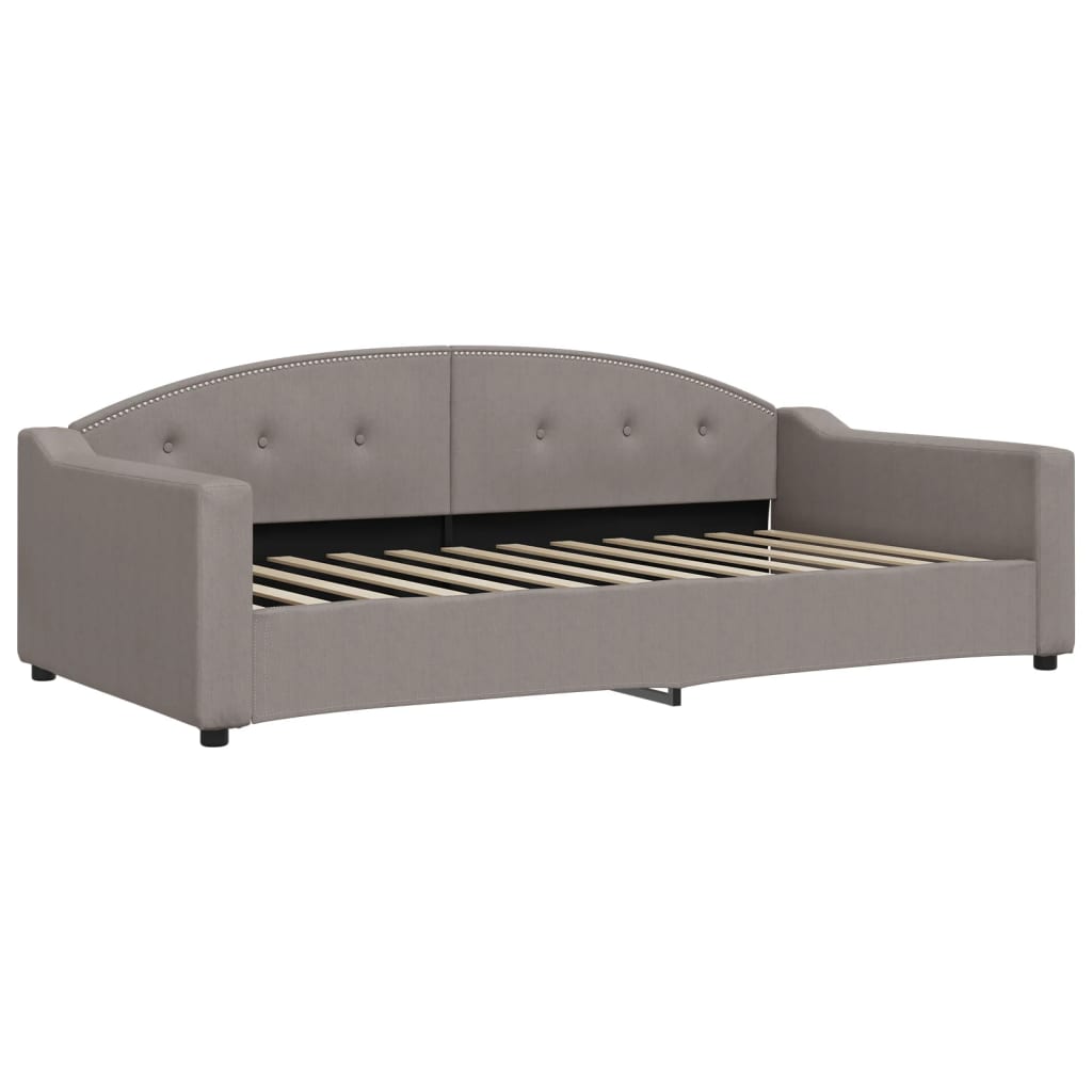 daybed 100x200 cm stof gråbrun