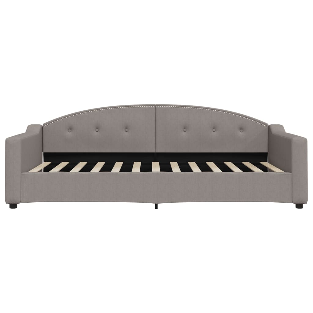 daybed 100x200 cm stof gråbrun