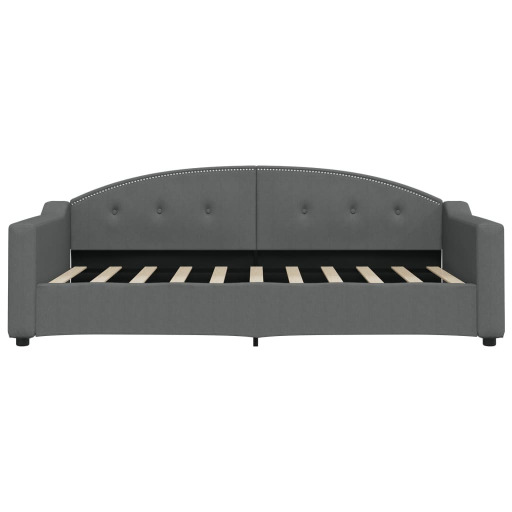 daybed 90x190 cm stof mørkegrå