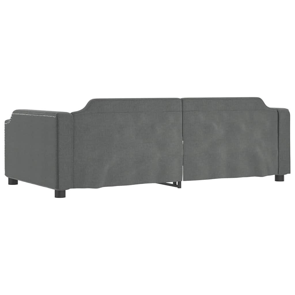 daybed 80x200 cm stof mørkegrå