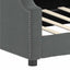 daybed 80x200 cm stof mørkegrå