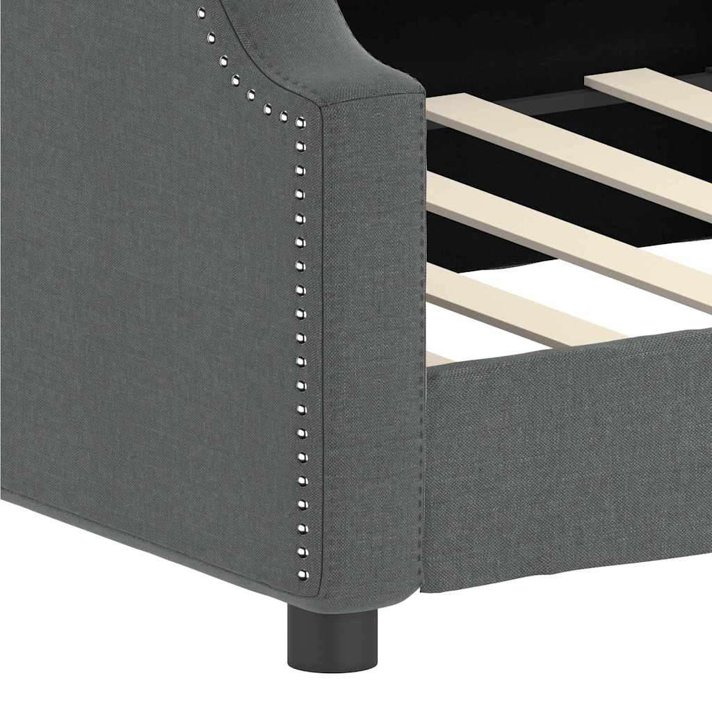 daybed 80x200 cm stof mørkegrå