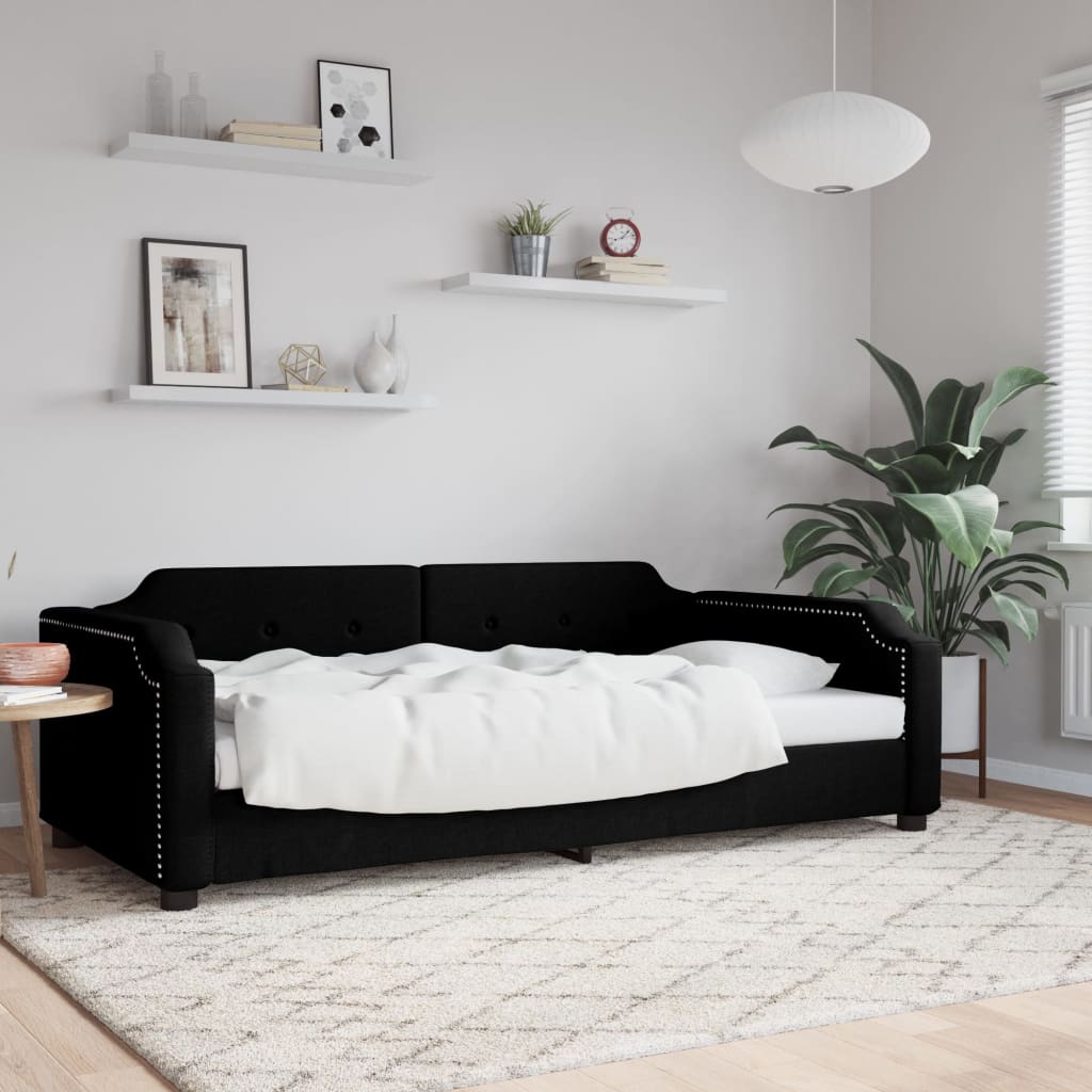 daybed 80x200 cm stof sort