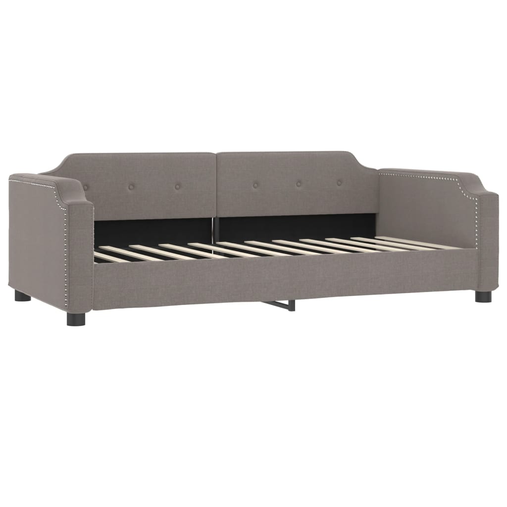 daybed 80x200 cm stof gråbrun