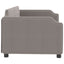 daybed 80x200 cm stof gråbrun