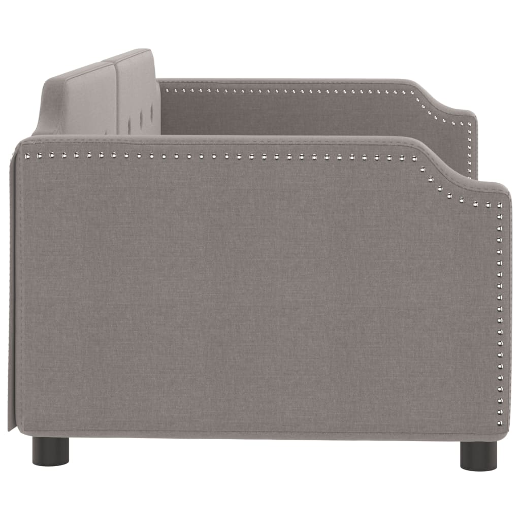 daybed 80x200 cm stof gråbrun