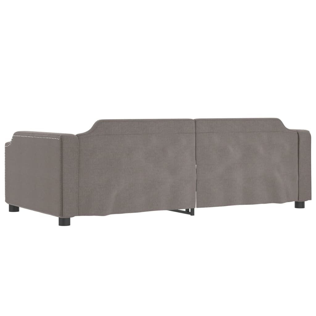 daybed 80x200 cm stof gråbrun