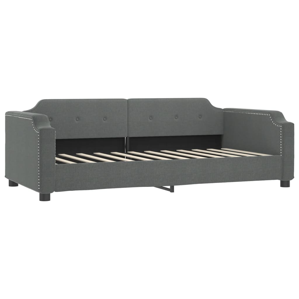 daybed 90x200 cm stof mørkegrå