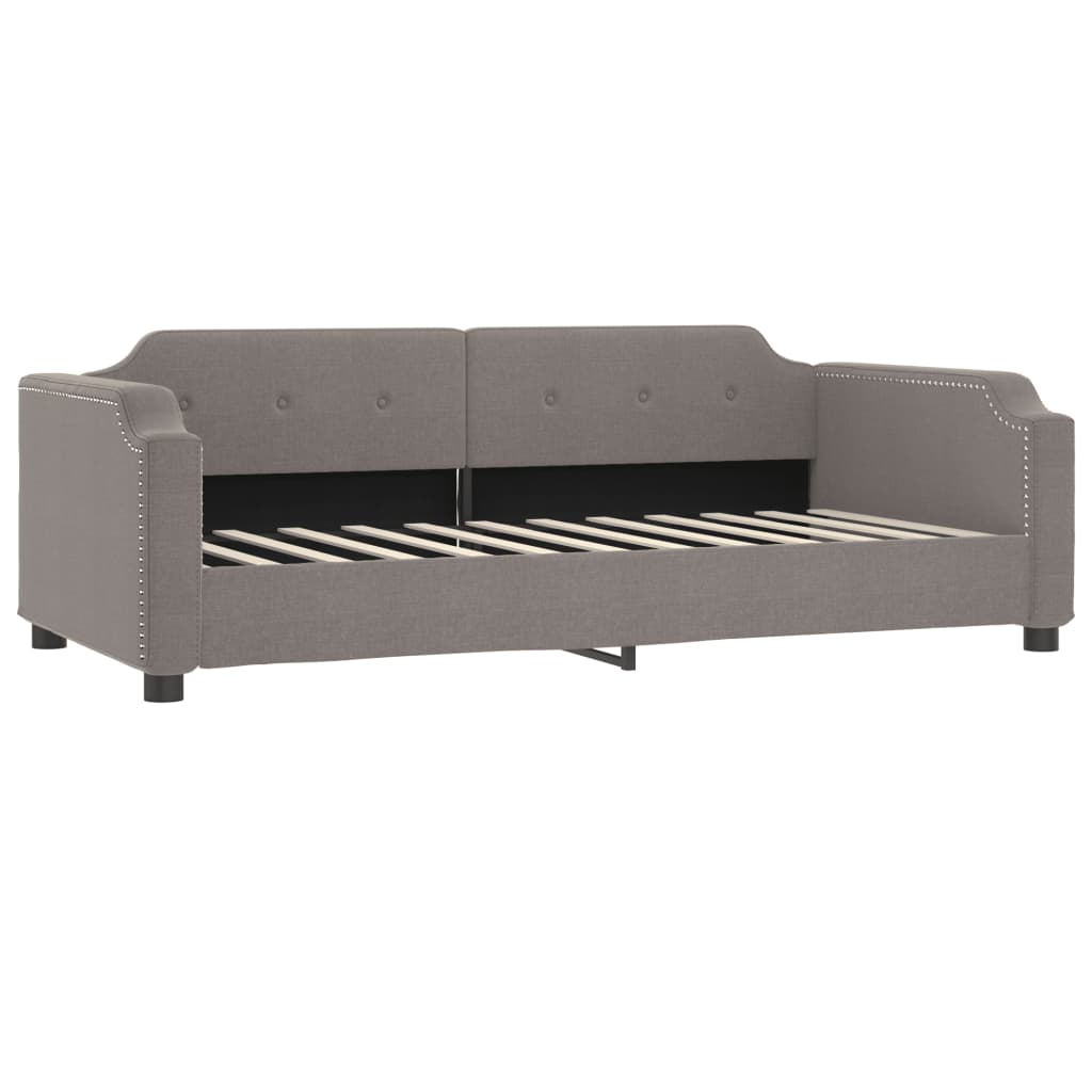 daybed 90x200 cm stof gråbrun