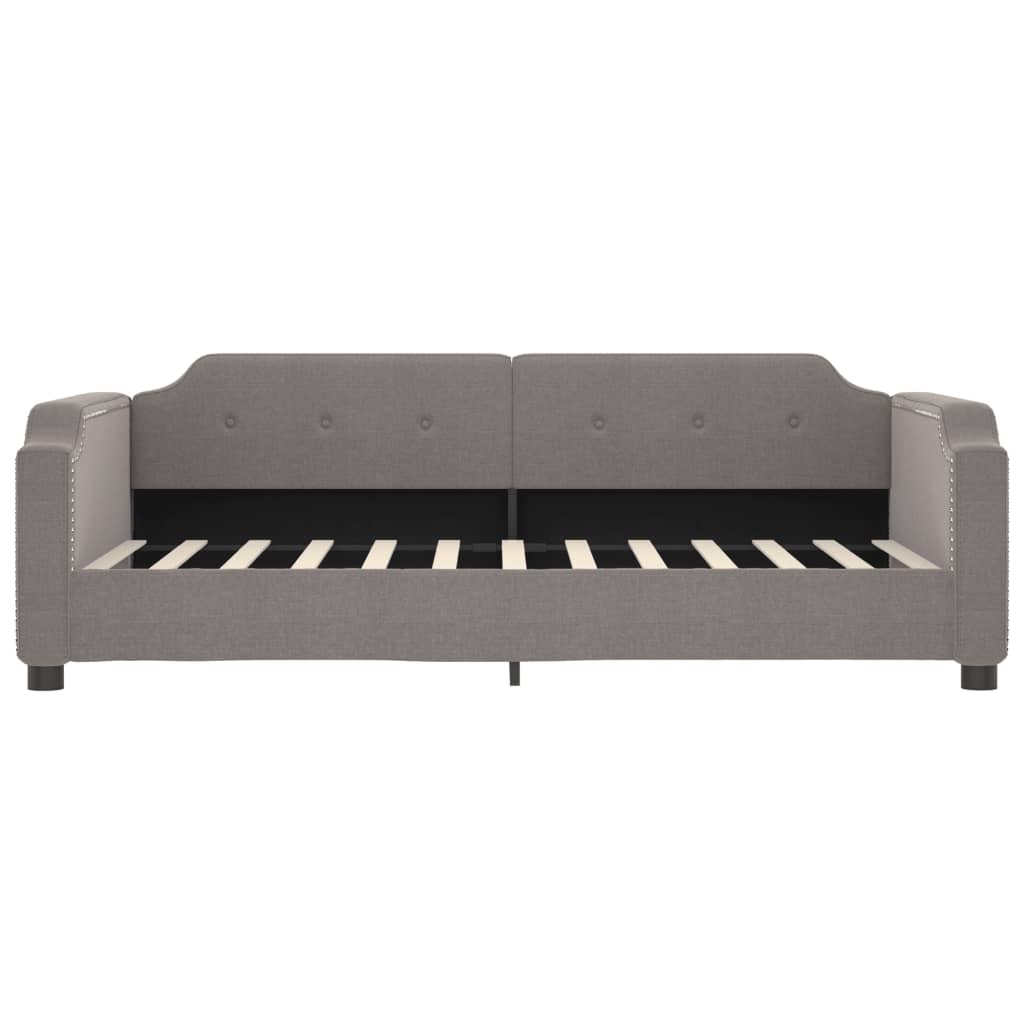 daybed 90x200 cm stof gråbrun