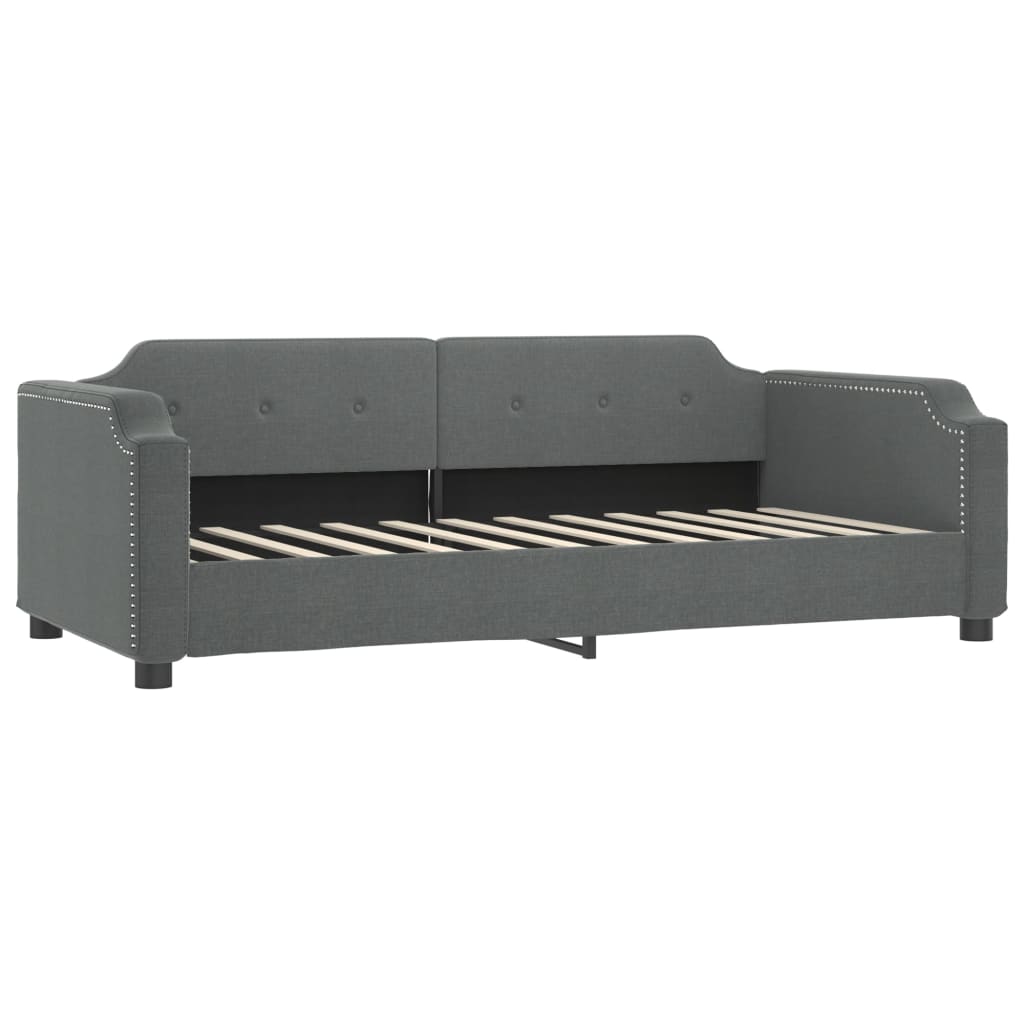 daybed 100x200 cm stof mørkegrå