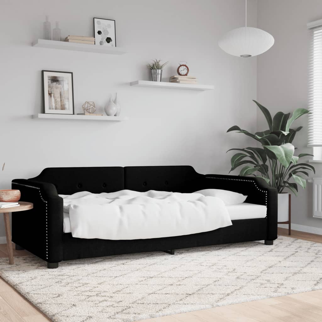 daybed 100x200 cm stof sort