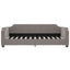 daybed 100x200 cm stof gråbrun