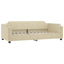 daybed 100x200 cm stof cremefarvet