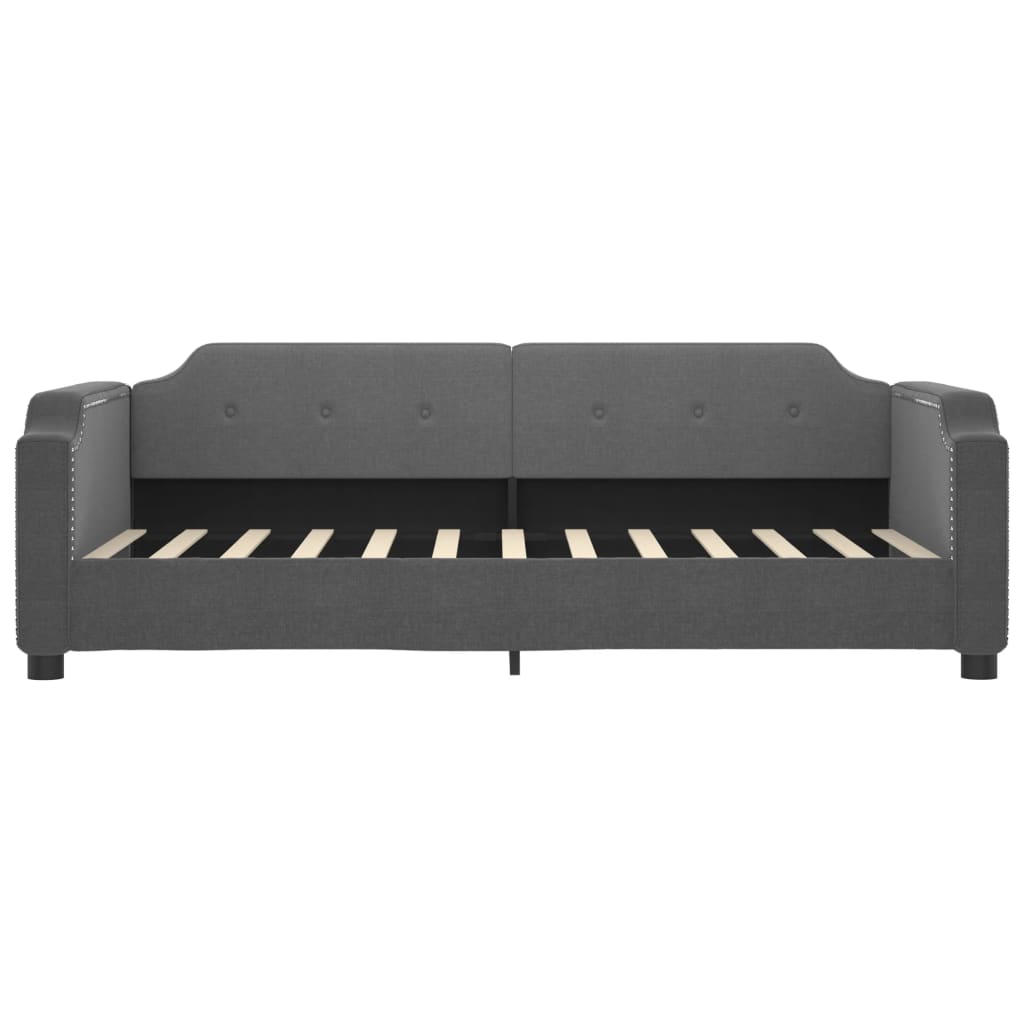 daybed 90x190 cm stof mørkegrå