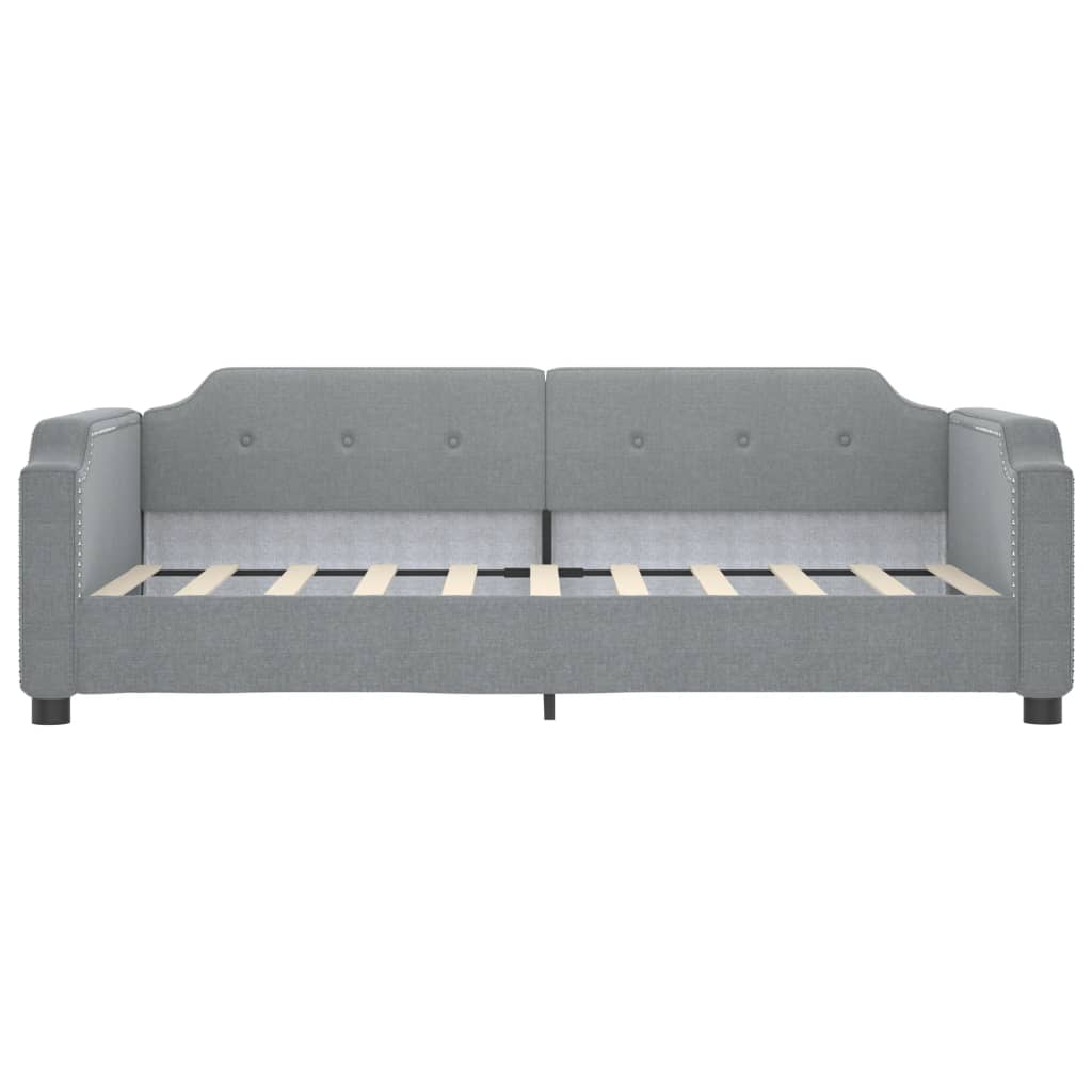 daybed 100x190 cm stof lysegrå