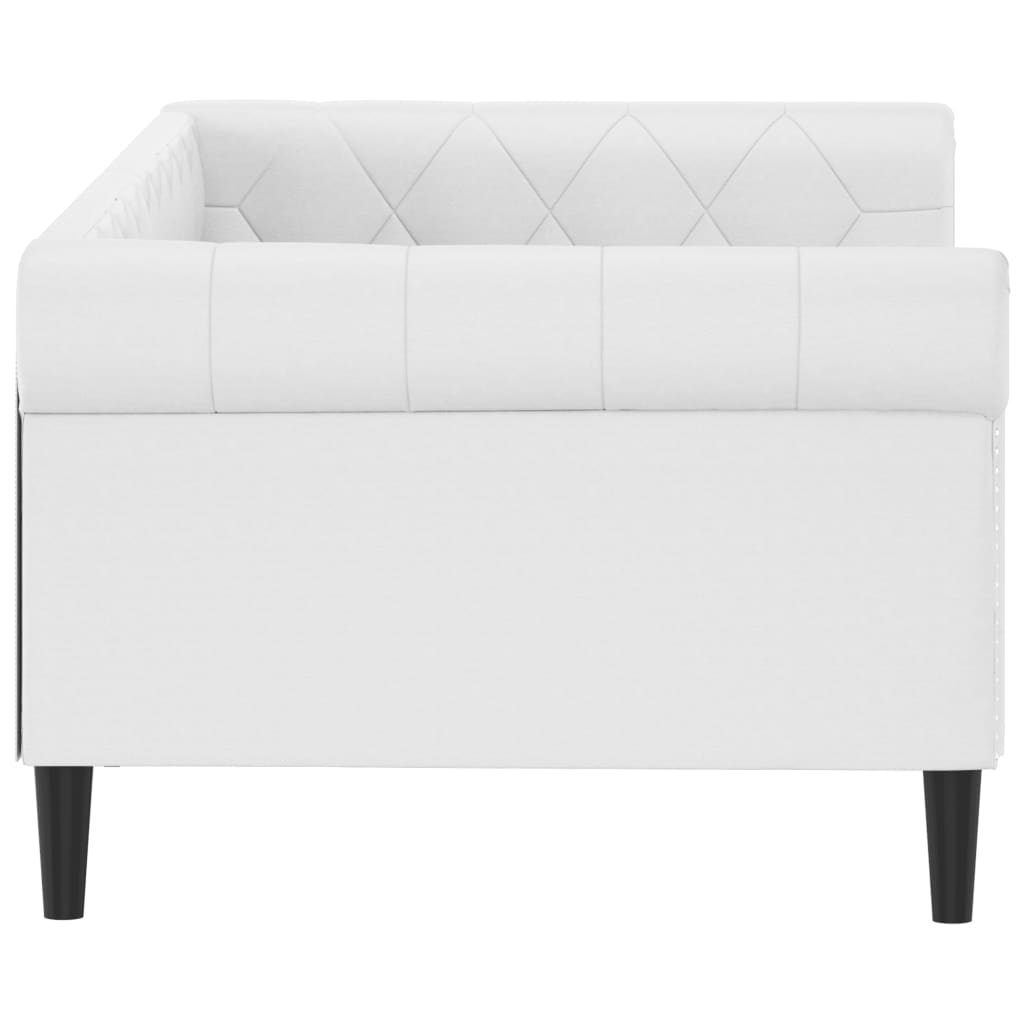daybed 80x200 cm kunstlæder hvid
