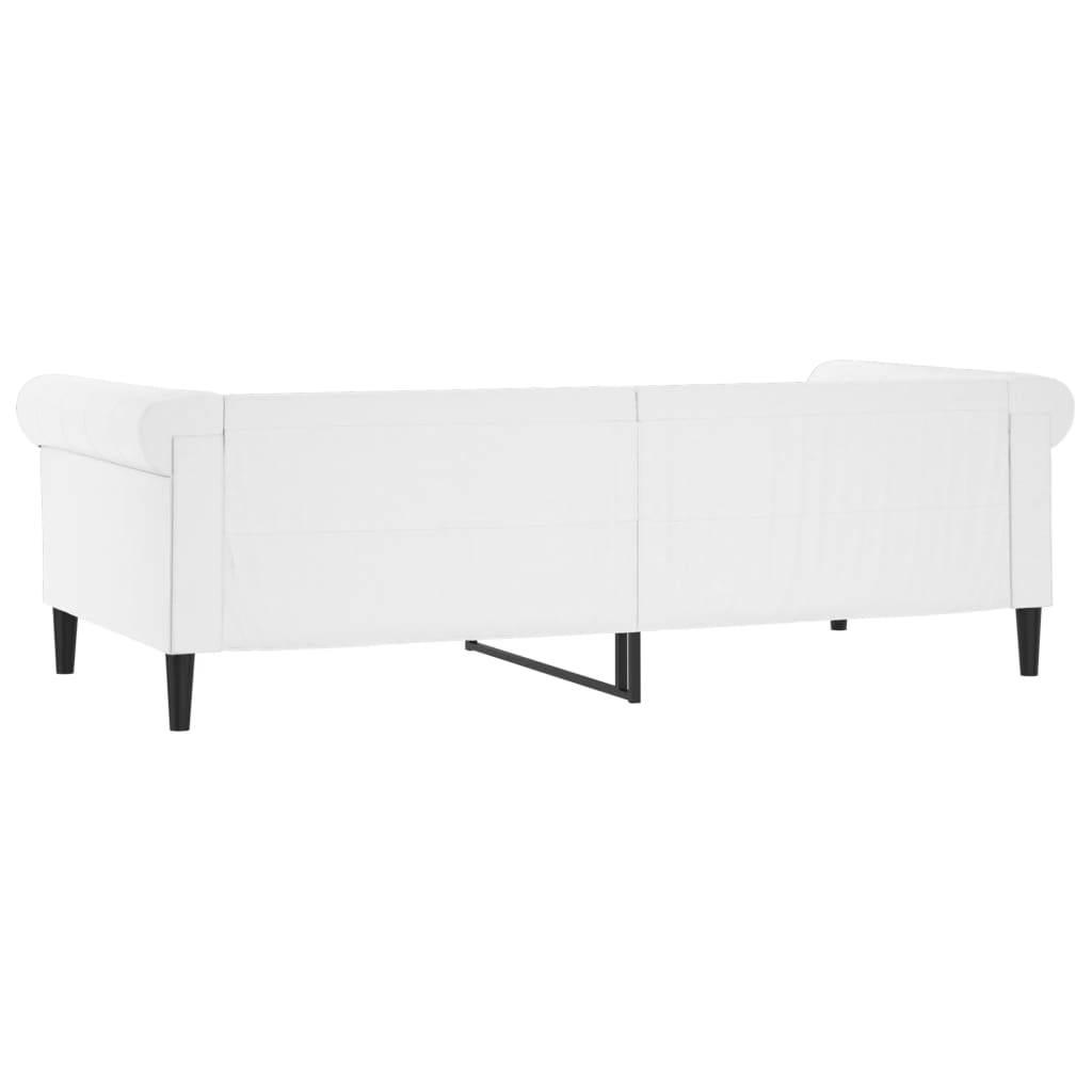 daybed 80x200 cm kunstlæder hvid