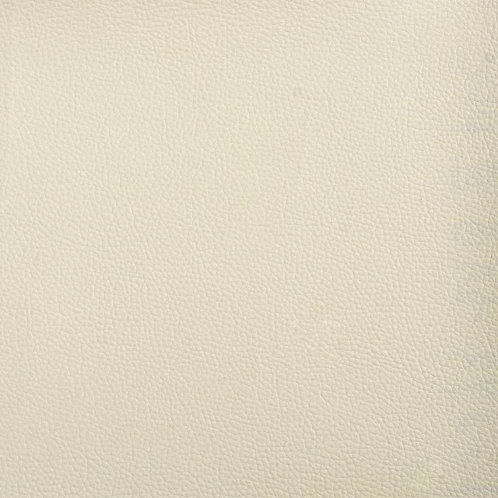 daybed 80x200 cm kunstlæder cremefarvet