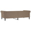 daybed 80x200 cm kunstlæder cappuccinofarvet