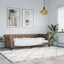daybed 80x200 cm kunstlæder cappuccinofarvet