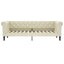 daybed 100x200 cm kunstlæder cremefarvet