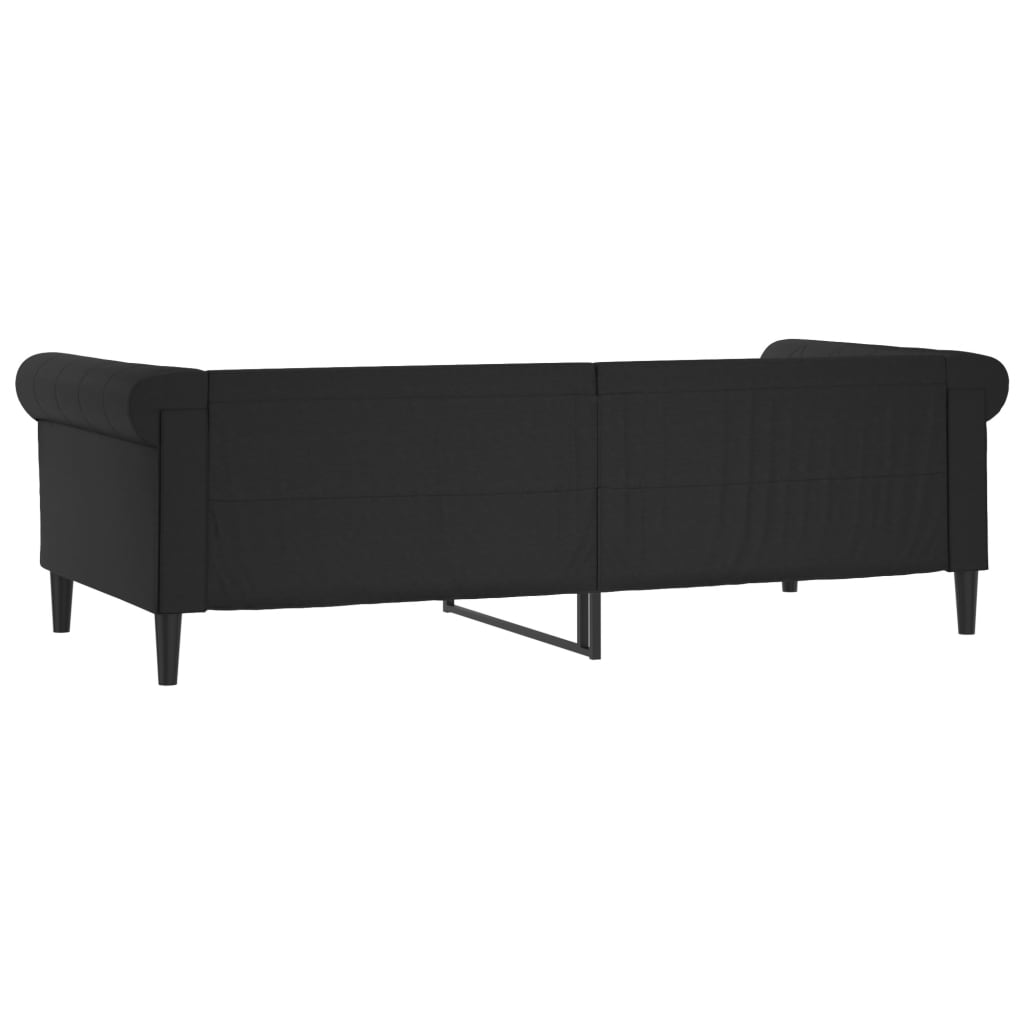 daybed 90x190 cm kunstlæder sort
