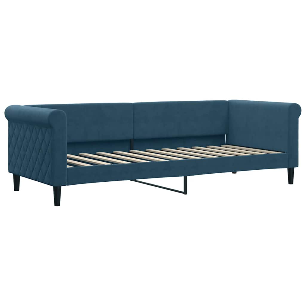 daybed 80x200 cm velour blå