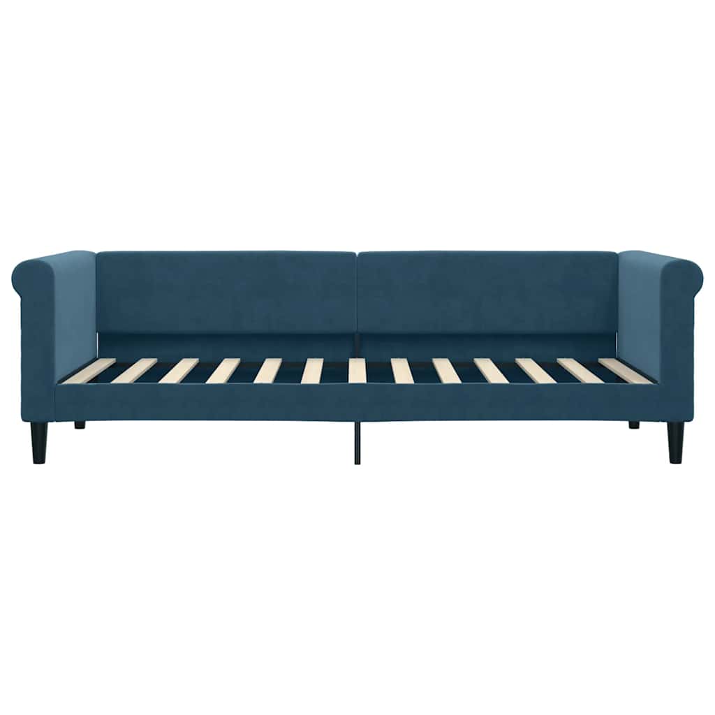 daybed 80x200 cm velour blå