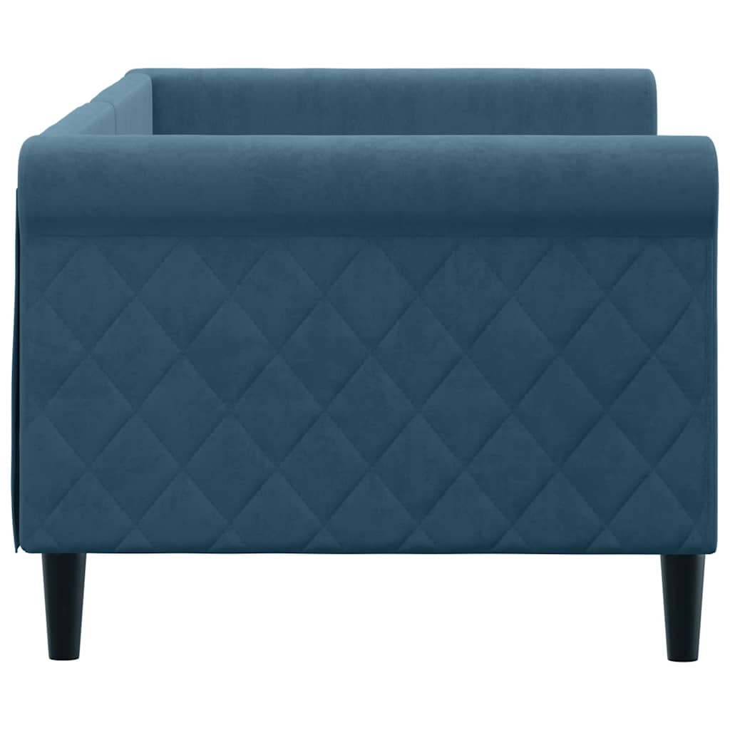 daybed 80x200 cm velour blå