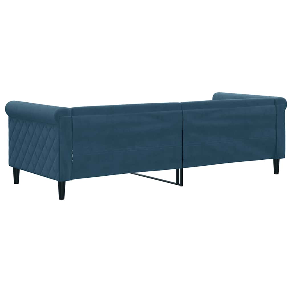 daybed 80x200 cm velour blå
