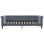 daybed 80x200 cm velour mørkegrå